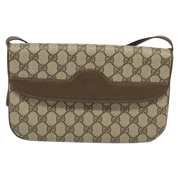 GUCCI GG Supreme Shoulder Bag PVC Beige Gold 004 256 0024 Auth ki5813 - Picture 11 of 14